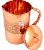 Pure copper Designer Carving Jug Pitcher Storage Drinking Water Home Hotel Garden 1750 ML