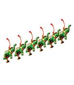 Elephant Bell Hanging Layer Set of 6 Home Christmas Hanging ative Ornaments Multi Colored Indian Traditional