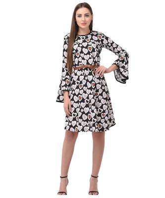 Brijraj Black Color Crepe Printed Fancy Kurti 1