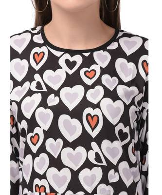 Brijraj Black Color Crepe Printed Fancy Kurti 3