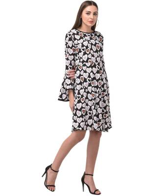 Brijraj Black Color Crepe Printed Fancy Kurti 4