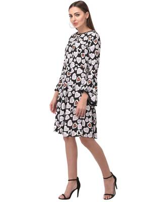 Brijraj Black Color Crepe Printed Fancy Kurti 5