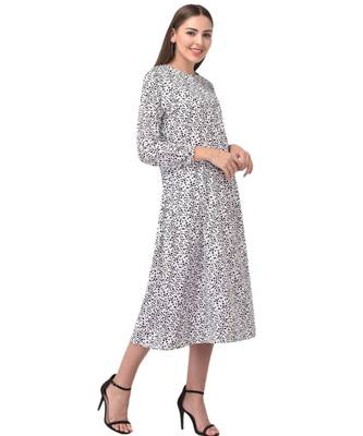 Brijraj White Color Crepe Polka Dot Fancy Kurti 1