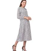 Brijraj White Color Crepe Polka Dot Fancy Kurti