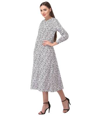 Brijraj White Color Crepe Polka Dot Fancy Kurti 3