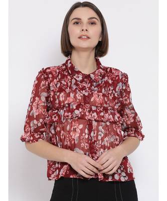 Floral Garden Savage Women Shirt 1