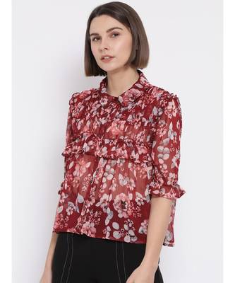 Floral Garden Savage Women Shirt 3