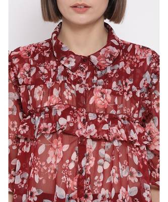 Floral Garden Savage Women Shirt 5