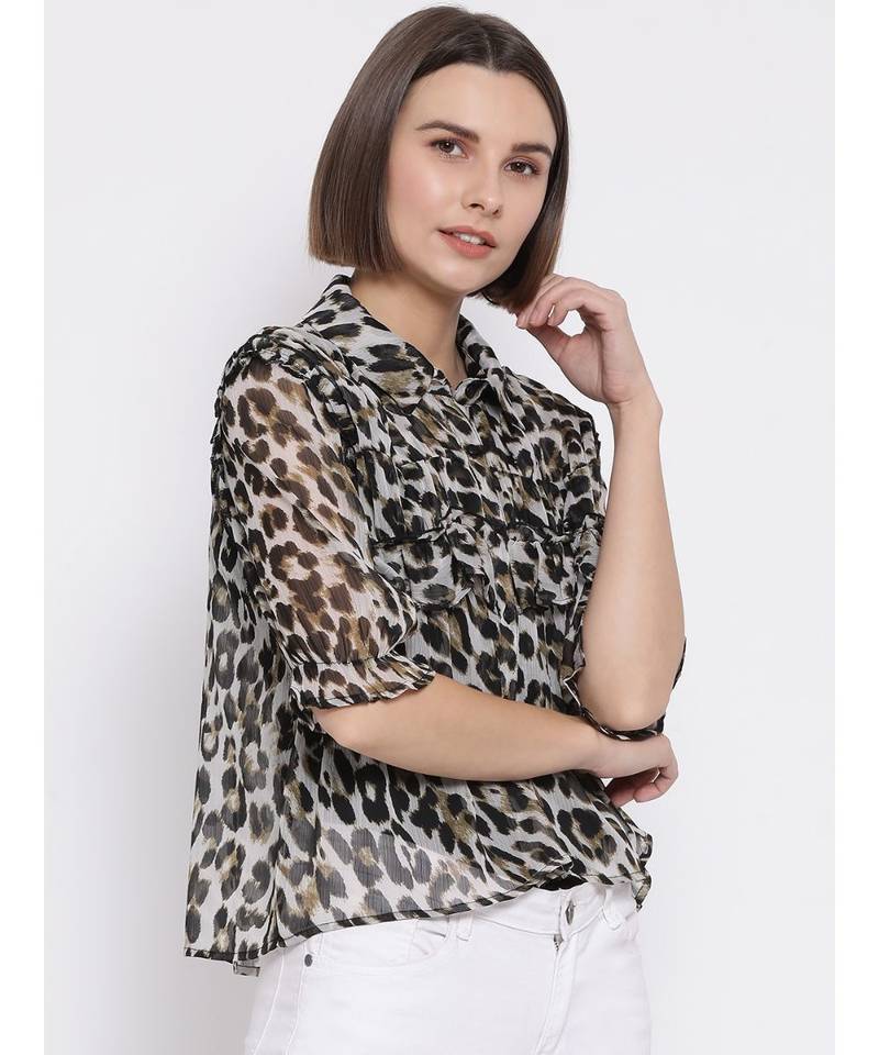 Wild Leopard Persona Women Shirt