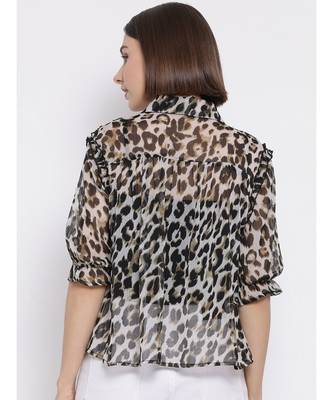 Wild Leopard Persona Women Shirt 4