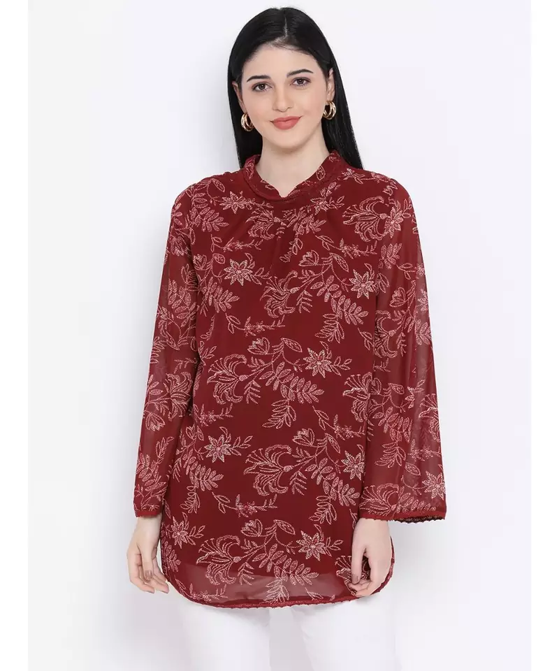 Floral Start Lush Maternity Women Top