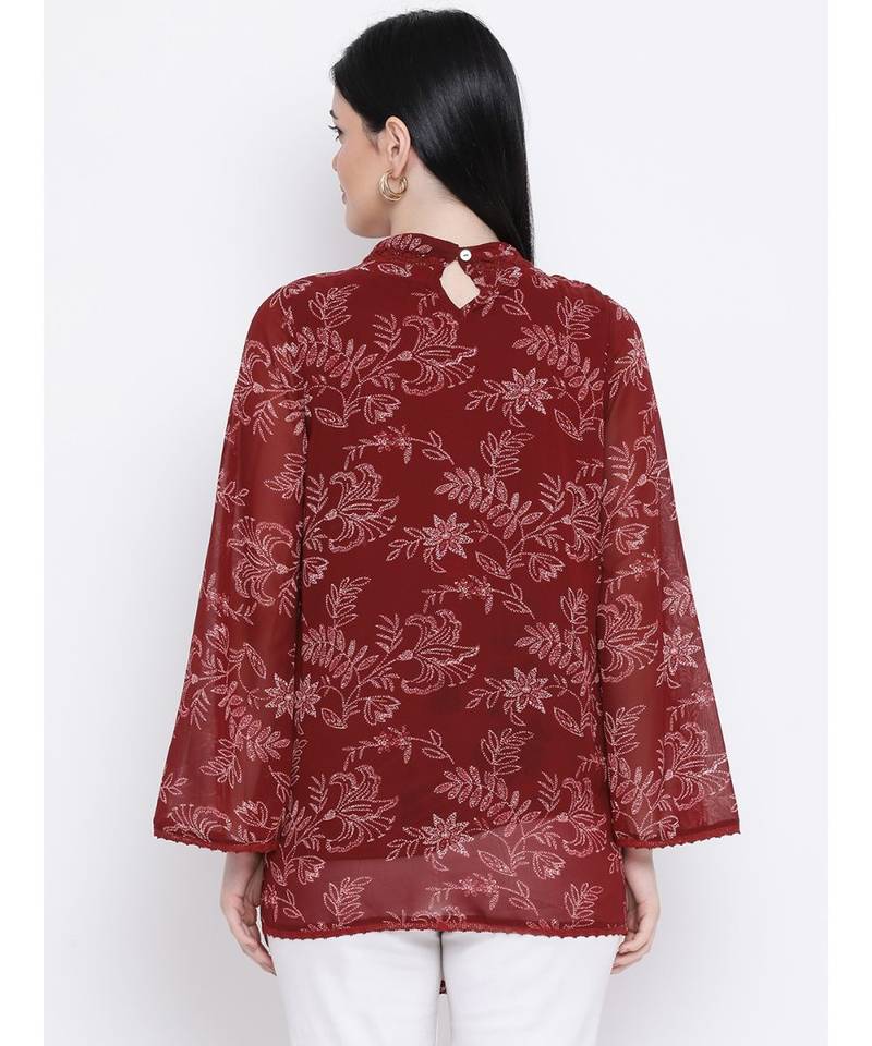 Floral Start Lush Maternity Women Top