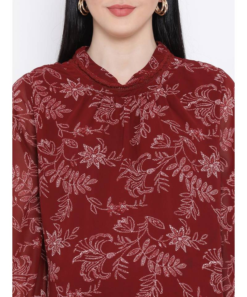 Floral Start Lush Maternity Women Top