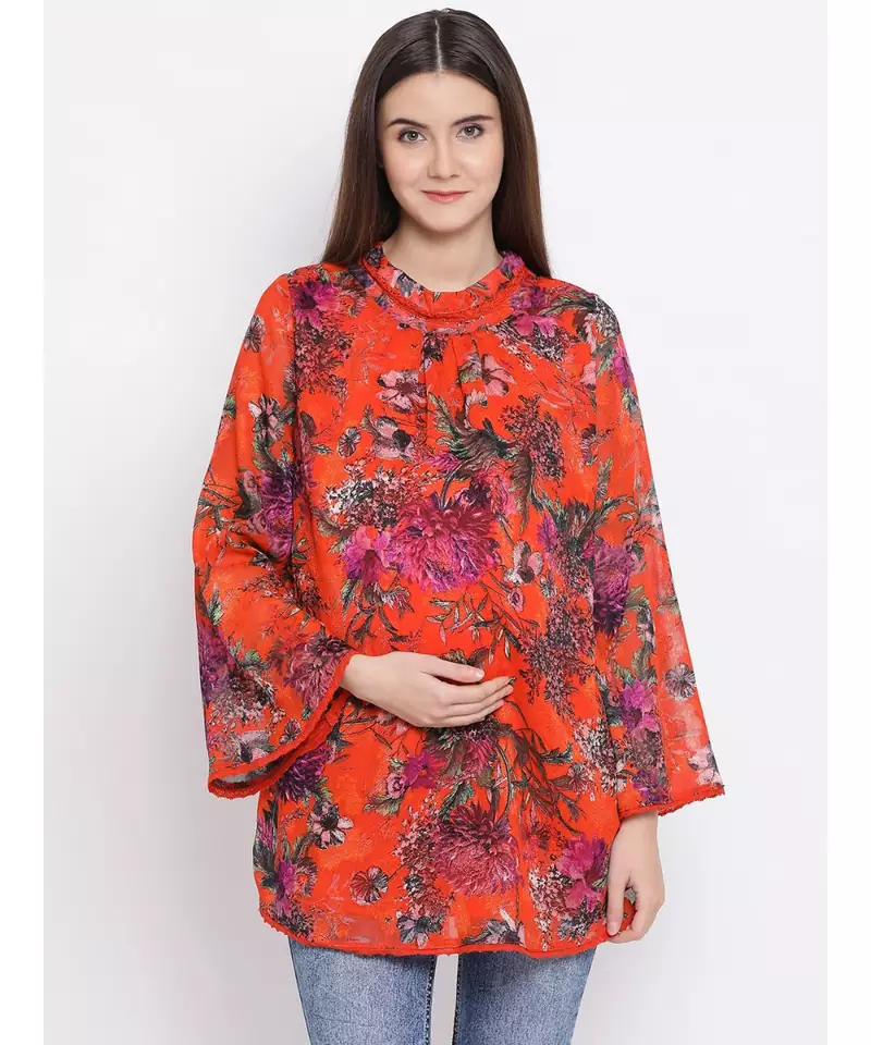 Classified Tropical Maternity Women Top