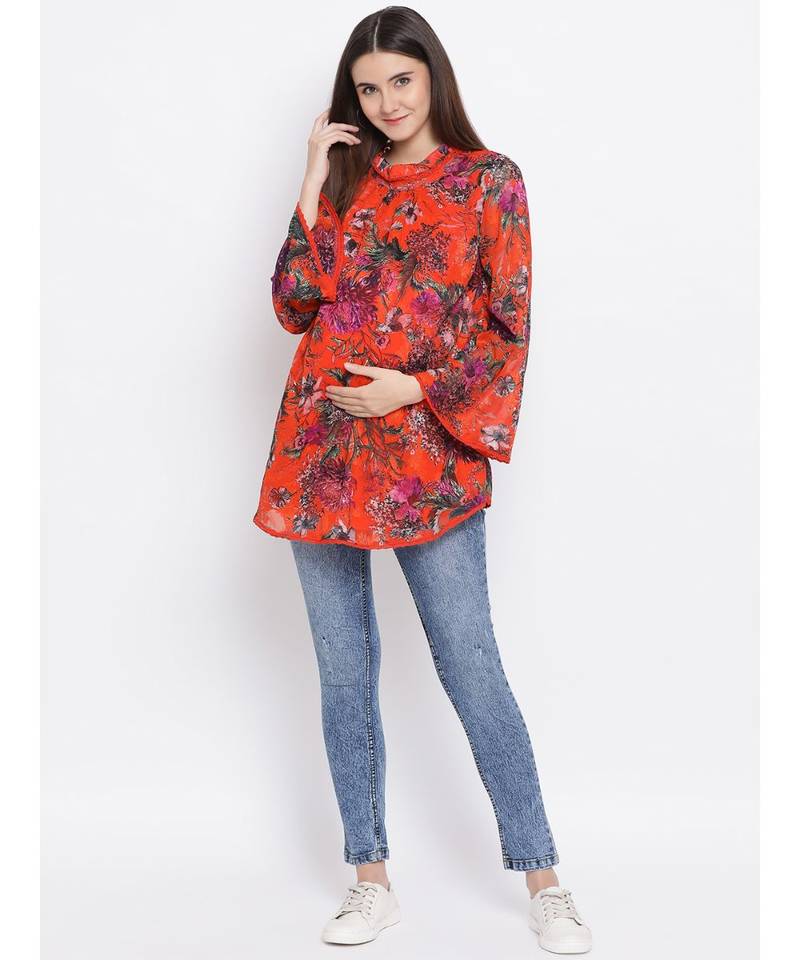 Classified Tropical Maternity Women Top