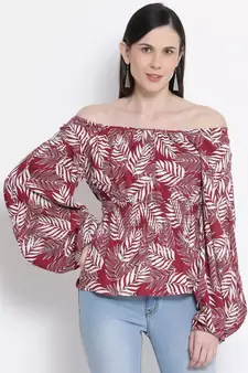 Feathery Peace Women Top