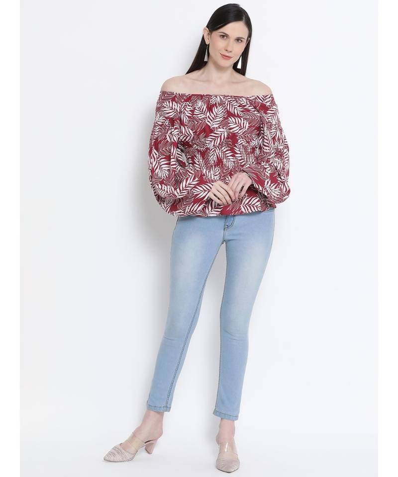 Feathery Peace Women Top