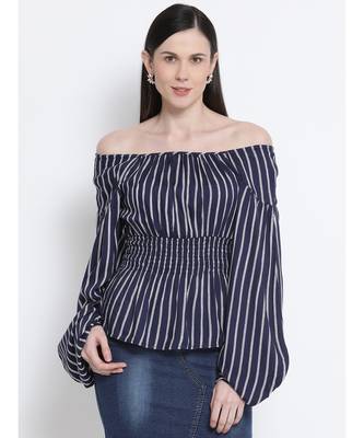Striped Stunner Waistline Women Top 1