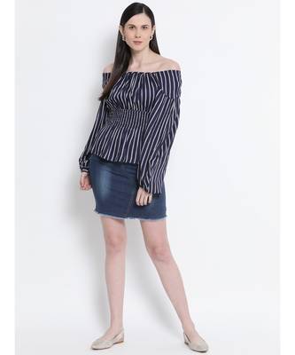 Striped Stunner Waistline Women Top 2