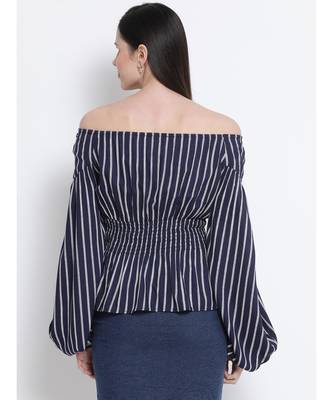 Striped Stunner Waistline Women Top 4