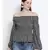 Floral Pixel Waistline Women Top