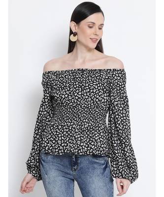 Floral Pixel Waistline Women Top 1
