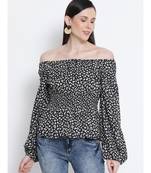 Floral Pixel Waistline Women Top