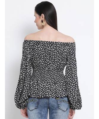 Floral Pixel Waistline Women Top 4