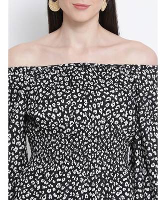 Floral Pixel Waistline Women Top 5