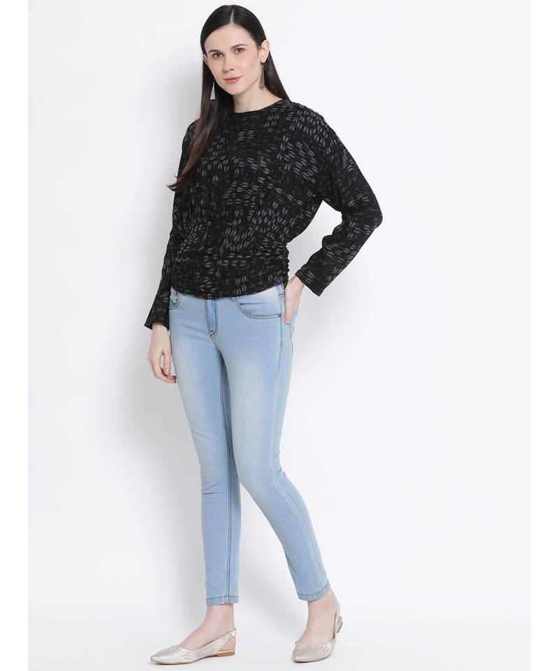 Enhance Black Passion Women Top