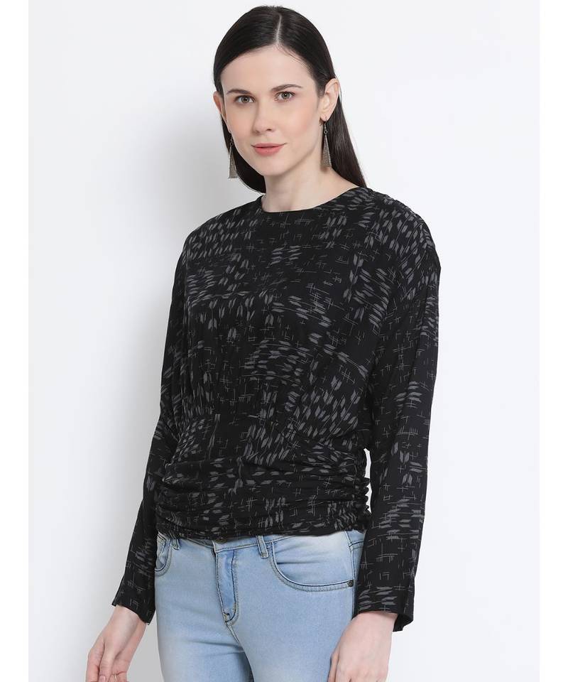 Enhance Black Passion Women Top