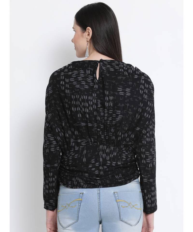 Enhance Black Passion Women Top