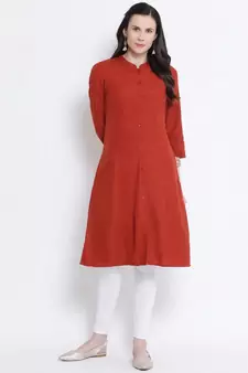 Rust Galaccia Casual Women Tunic