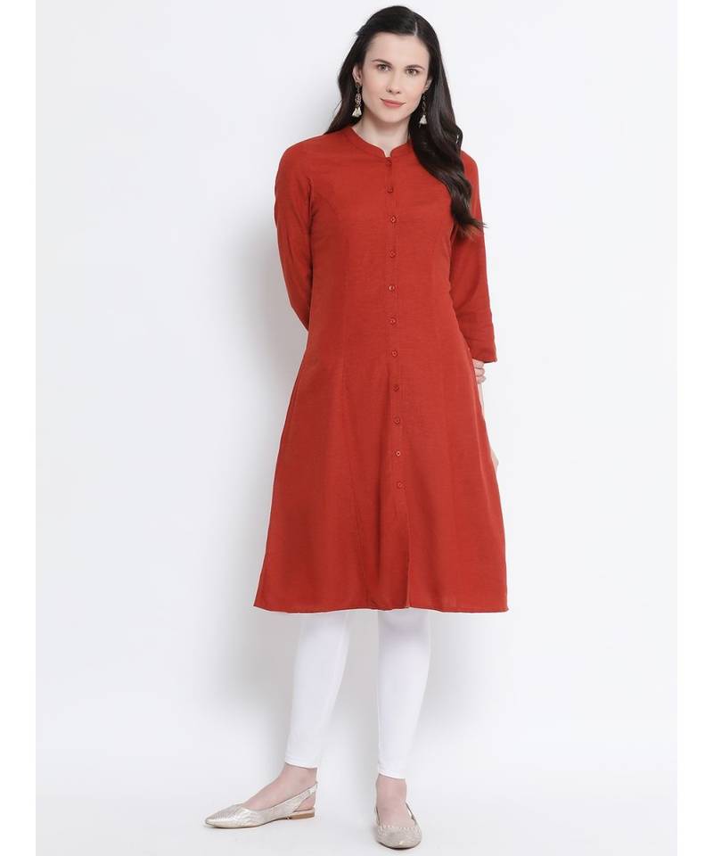 Rust Galaccia Casual Women Tunic
