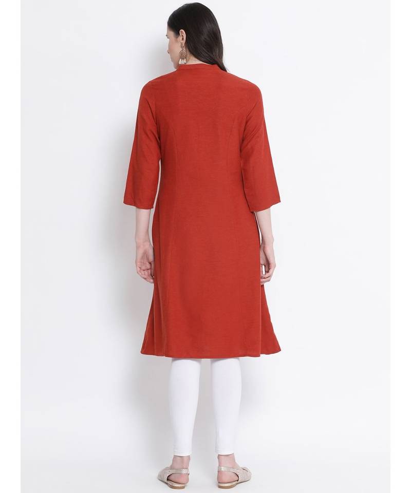 Rust Galaccia Casual Women Tunic