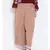 Beige Metal Plus Size Women Pant
