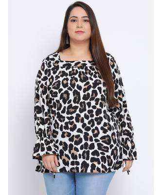 Leopard Aura Plus Size Women Top 1