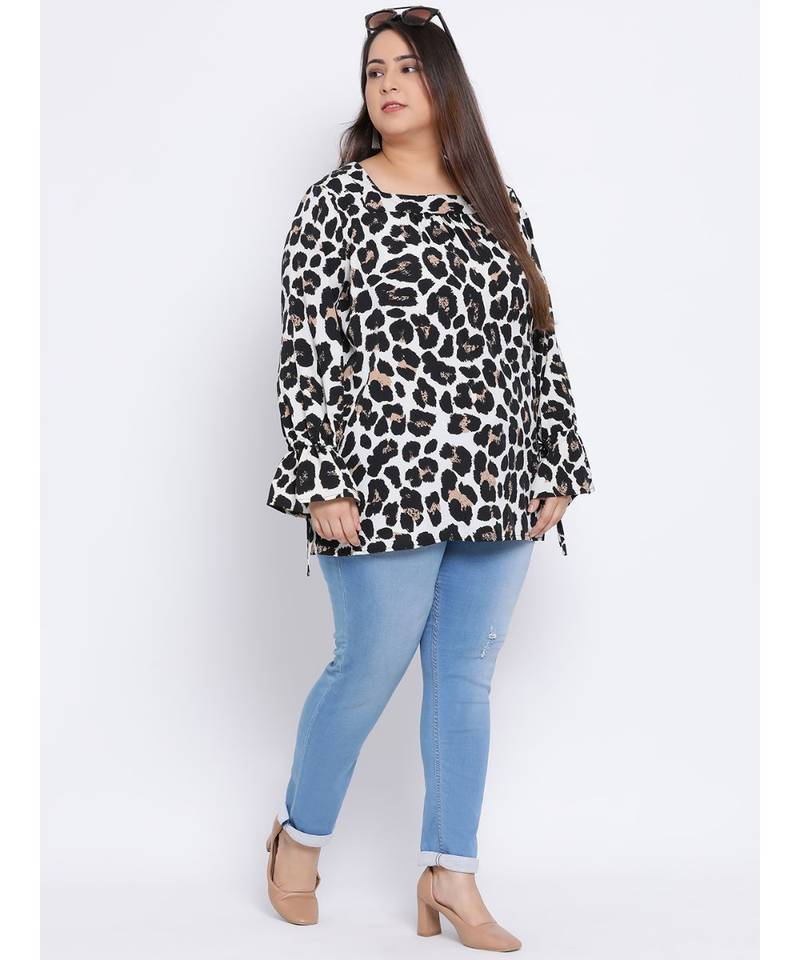 Leopard Aura Plus Size Women Top