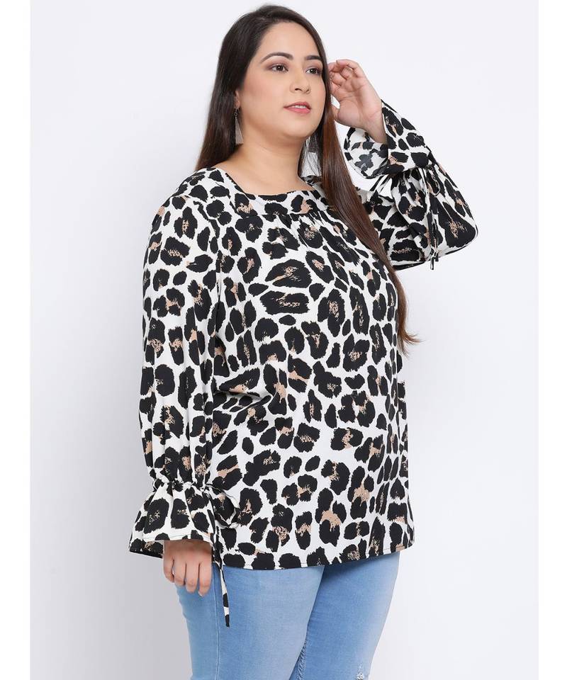 Leopard Aura Plus Size Women Top