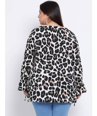 Leopard Aura Plus Size Women Top 4