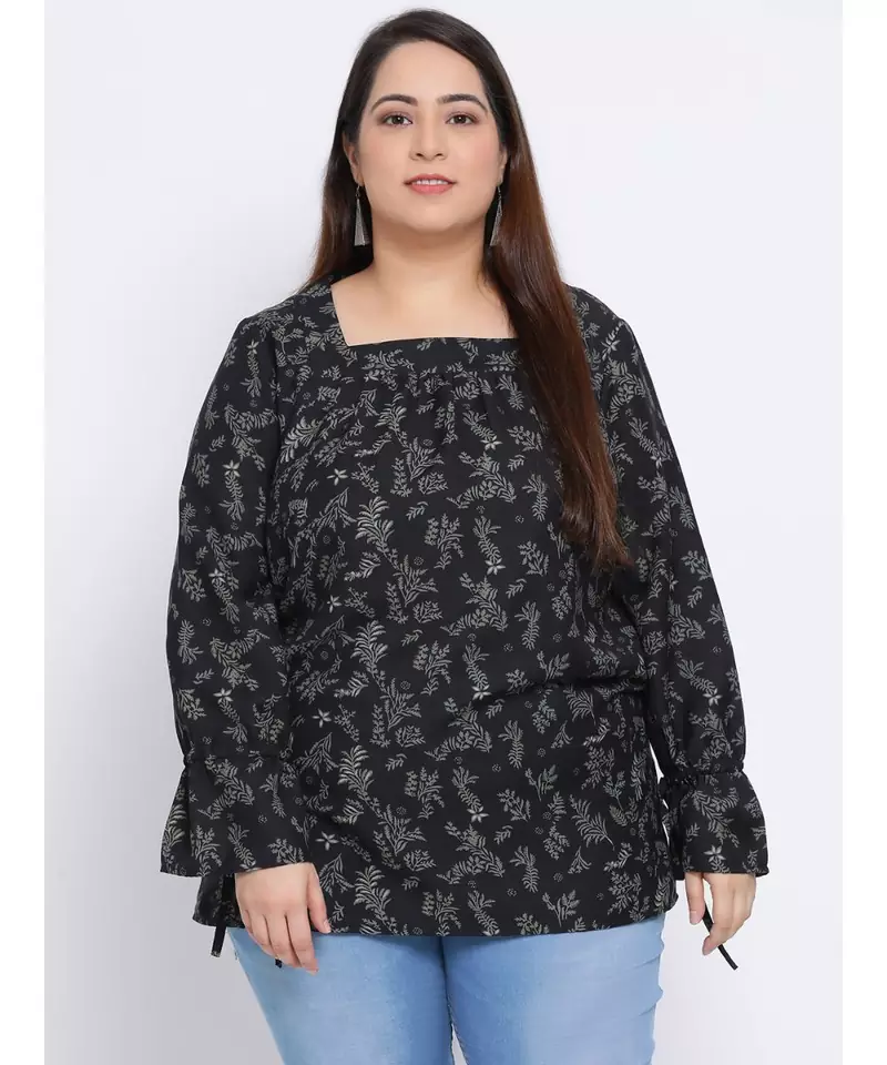 Floral Pacific Plus Size Women Top