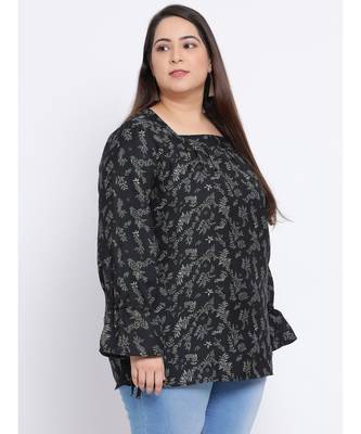 Floral Pacific Plus Size Women Top 3