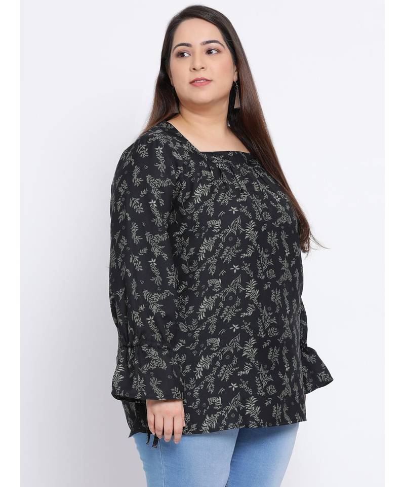 Floral Pacific Plus Size Women Top