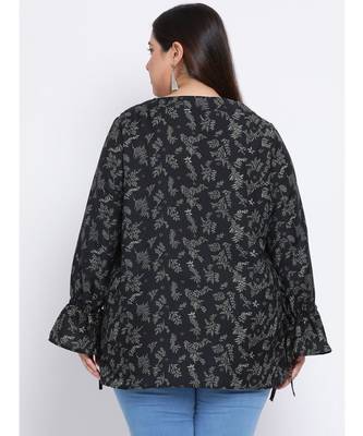 Floral Pacific Plus Size Women Top 4