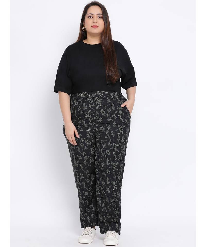 Floral Fire Plus Size Women Pant