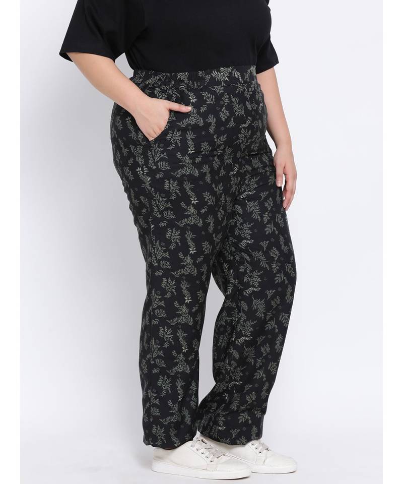 Floral Fire Plus Size Women Pant