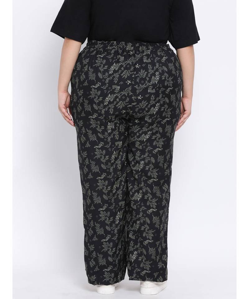 Floral Fire Plus Size Women Pant
