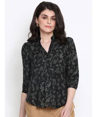 Floral Forest Pleated Women Top 1