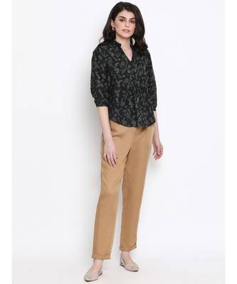 Floral Forest Pleated Women Top 2