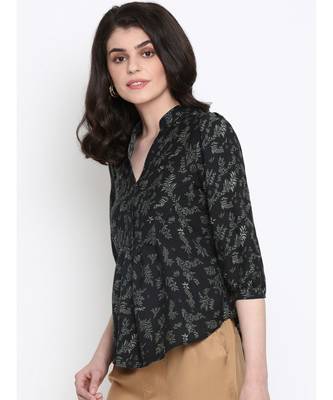 Floral Forest Pleated Women Top 3